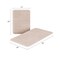 Hastings Home Set of 2 Bathroom Rug Set Memory Foam Mats Striped Microfiber, Non-Slip Absorbent Runner (Gray) 883593RSD - alternate 3